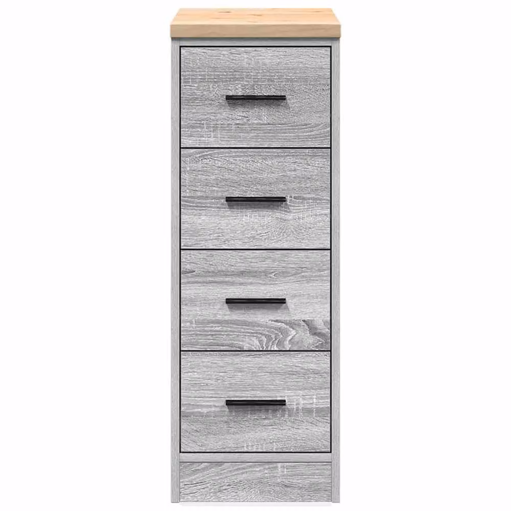 Berkfield Home Grey Sonoma Garage Storage Cabinet in Solid Pine Wood, W/D/H: 30 x 51 x 85 cm – 2