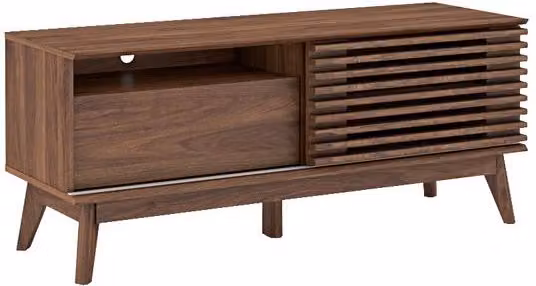 Kidsaw Walnut Mid-Century Childrens TV Cabinet, Brown – 2