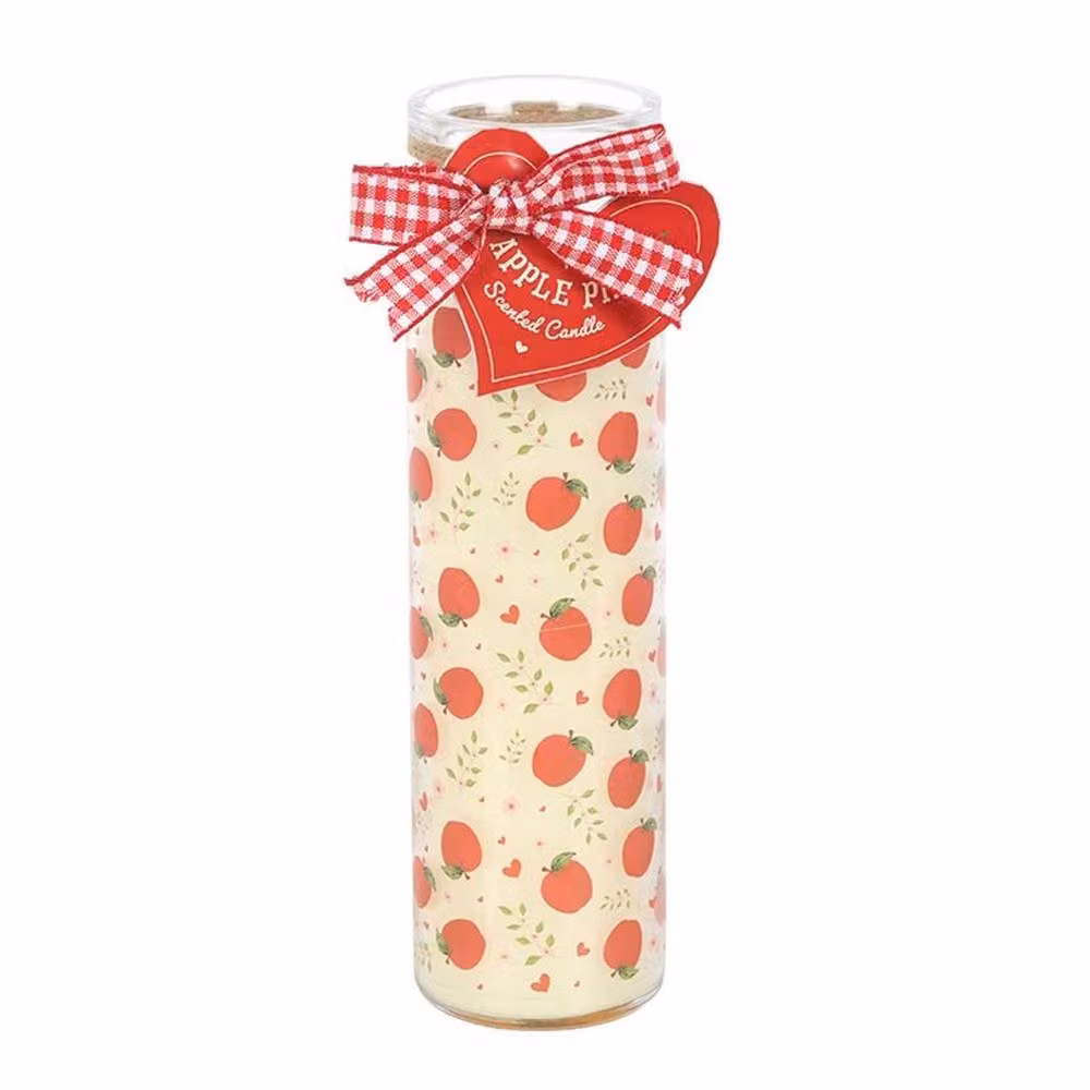 Uniqueful Apple Print Apple Pie Tube Candle, Multicolour, 1000ml – 2