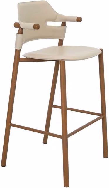 Angel Cerdá Sand Regenerated Leather Stool in Sand – 1