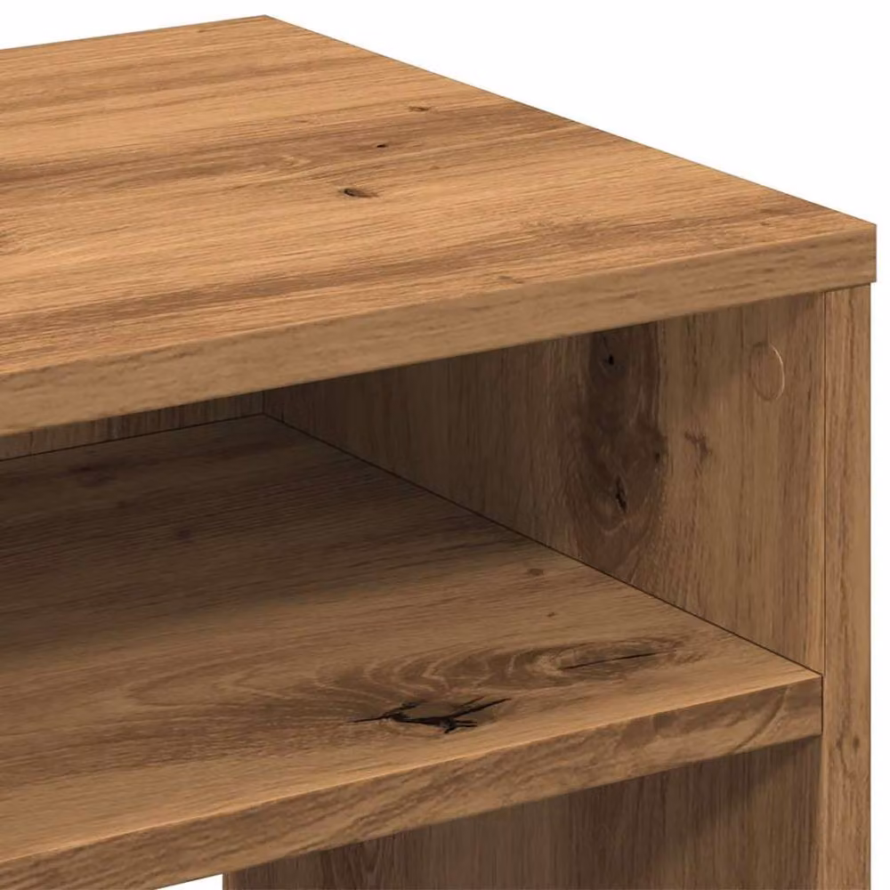 Berkfield Home Timeless Bedside Cabinets, Set of 2, Artisan Oak in Brown, W/D/H: 40 x 30 x 40 cm – 7