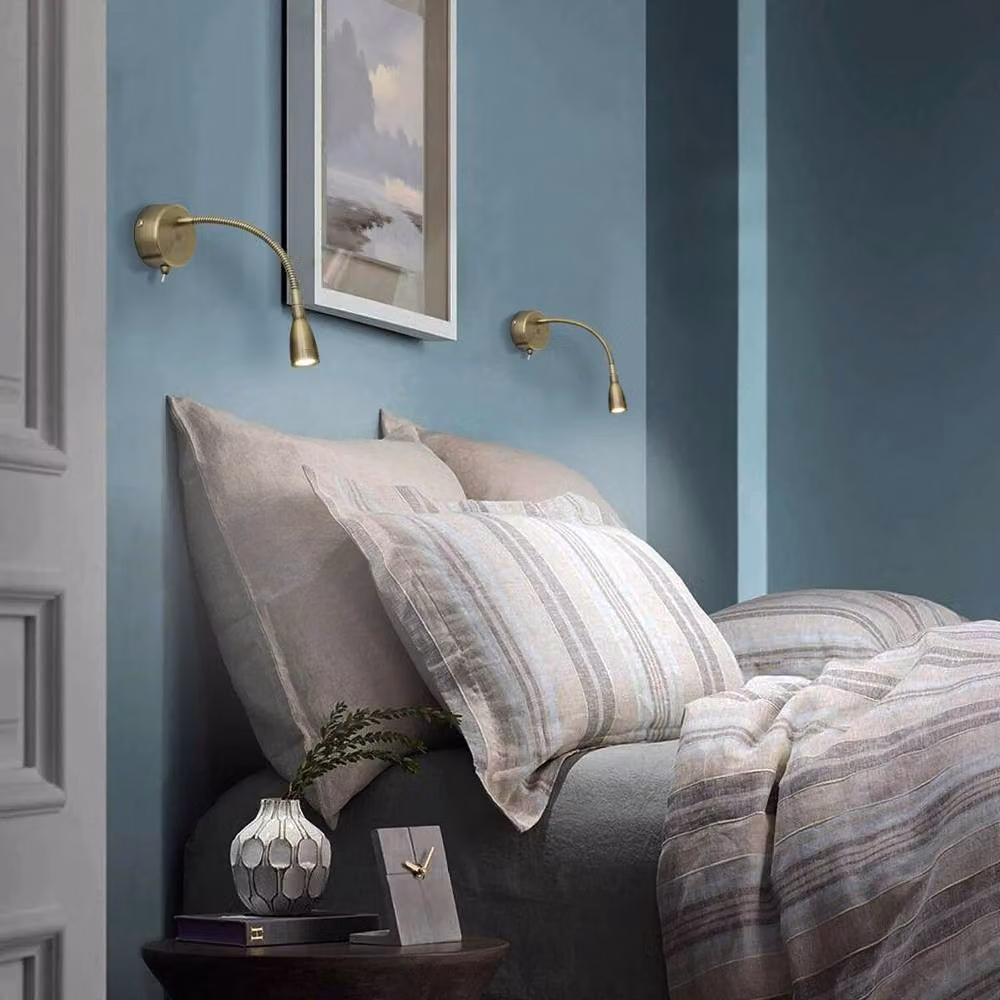 SPETLEK LED Wall Mounted Bedside Reading Light in Bronze with Cool White Light – 4
