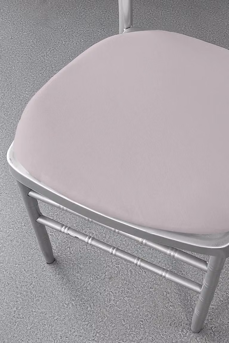 Neel Blue High Back Spandex Dining Chair Slipcovers, Removable and Washable in Silver