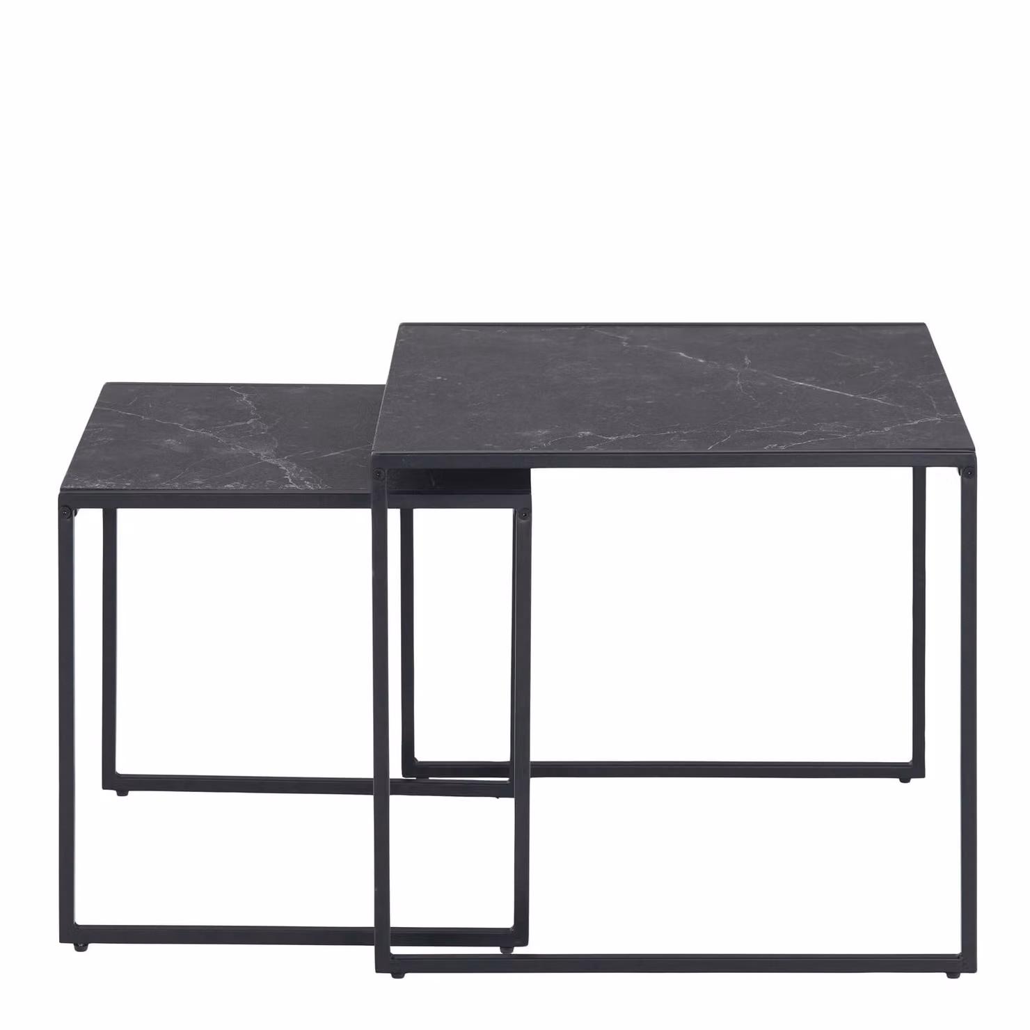 Furniture To Go Infinity Nest of Tables Set of 2 in Black Matt – 2