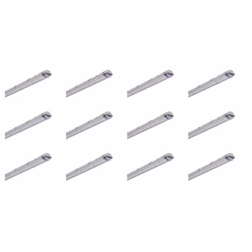 SYLVANIA SylProof Toledo 4ft LED Waterproof Batten Housing, IP65 Rated, White, Pack of 12