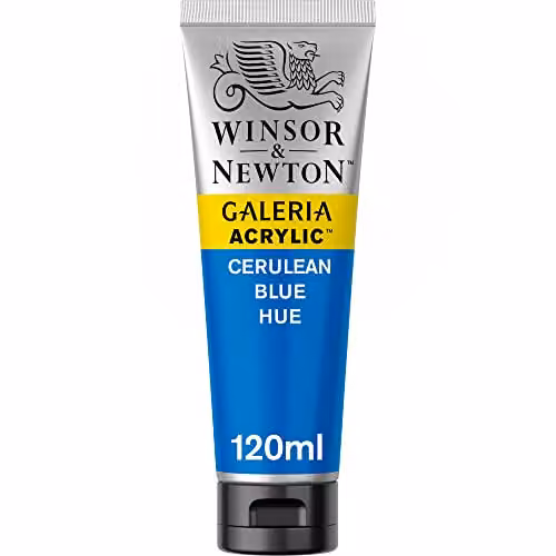 Winsor & Newton Galeria Acrylic Paint, Cerulean Blue, 120ml – 2