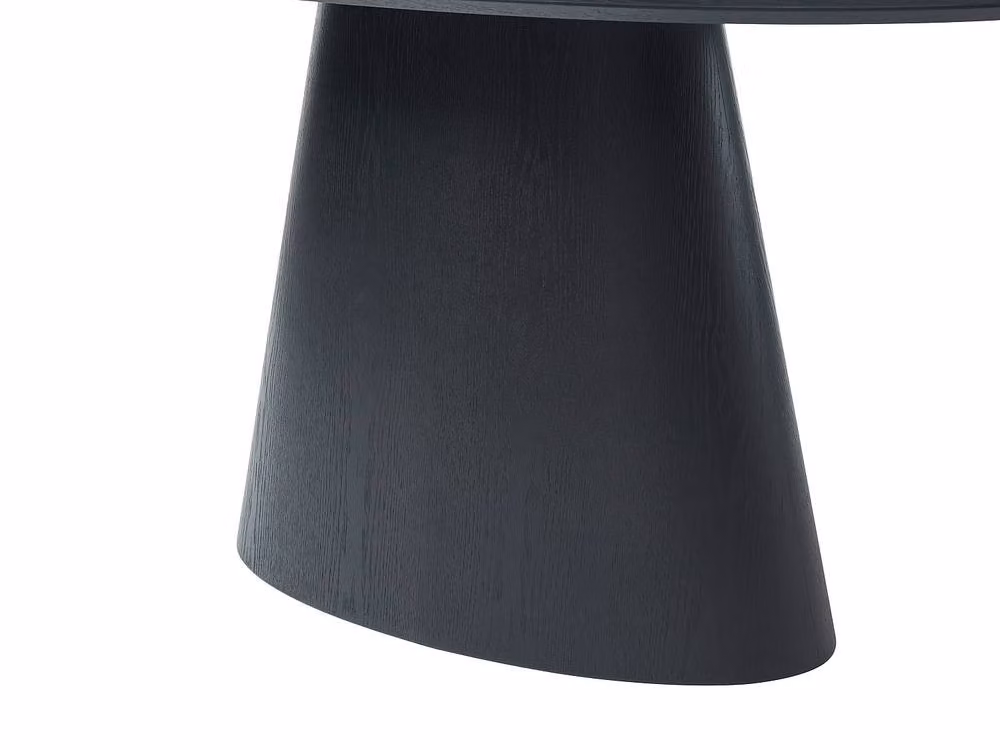 Vente-unique Antelada 6-Seater Oval Dining Table in Black MDF, W/D/H: 180 x 90 x 75 cm – 4