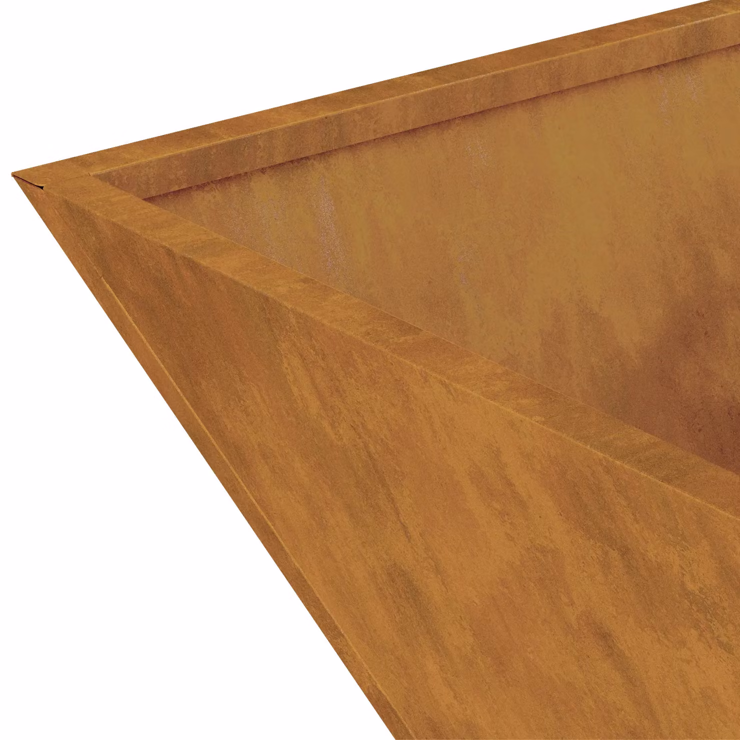 Berkfield Home Garden Bowl Planters, 5 Piece Set in Brown and Multicolour Weathering Steel, W/D/H: 35 x 35 x 15 cm – 5