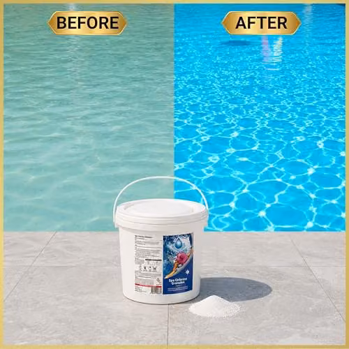 SHATCHI Stabilised Chlorine Granules for Hot Tubs, Spas and Swimming Pools, 10 kg – 7