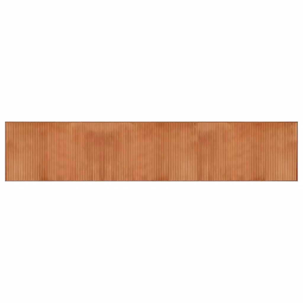 Berkfield Home Rectangular Bamboo Rug in Brown, W: 60 cm, L: 300 cm – 2