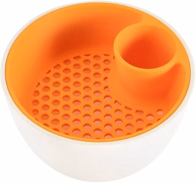 PAWNORA 2-in-1 Orange Pistachio Snack Serving Bowl with Shell Holder