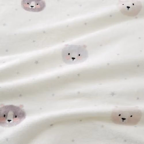 Catherine Lansfield Cosy Bear So Soft Reversible Double Duvet Cover Set with Pillowcases in Natural – 3