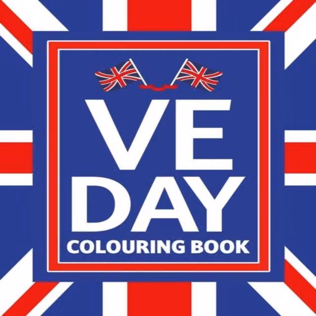 Scholastic VE Day Colouring Paperback Book in Multicolour