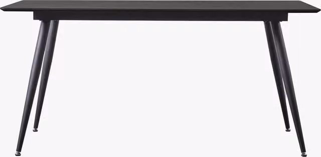Perch & Parrow Round-Up Rectangle Dining Table in Black Oak Wood