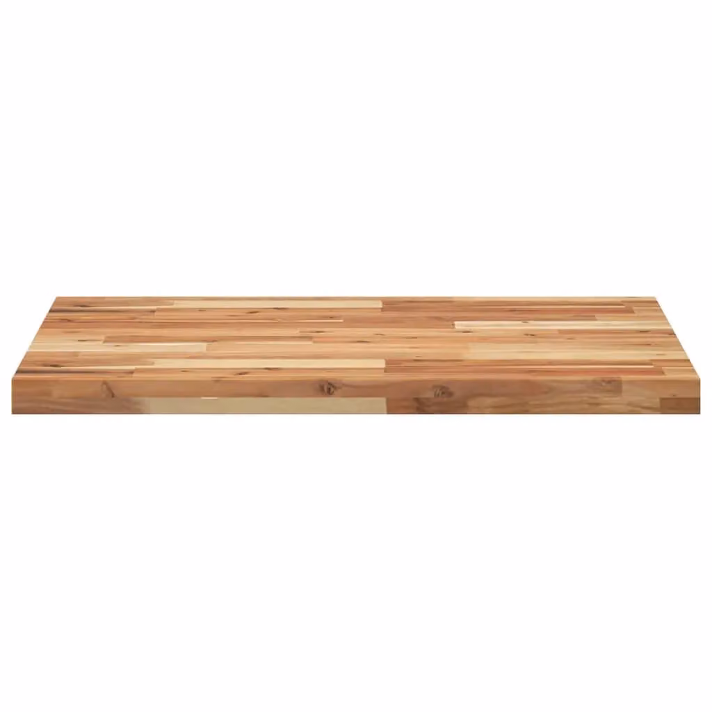 Berkfield Home Oil Finished Solid Wood Acacia Bathroom Vanity Top in Brown W/D/H: 80 x 60 x 4 cm – 2