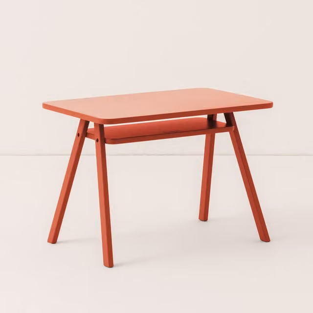 Nobodinoz Growing Green Kid's Table in Red
