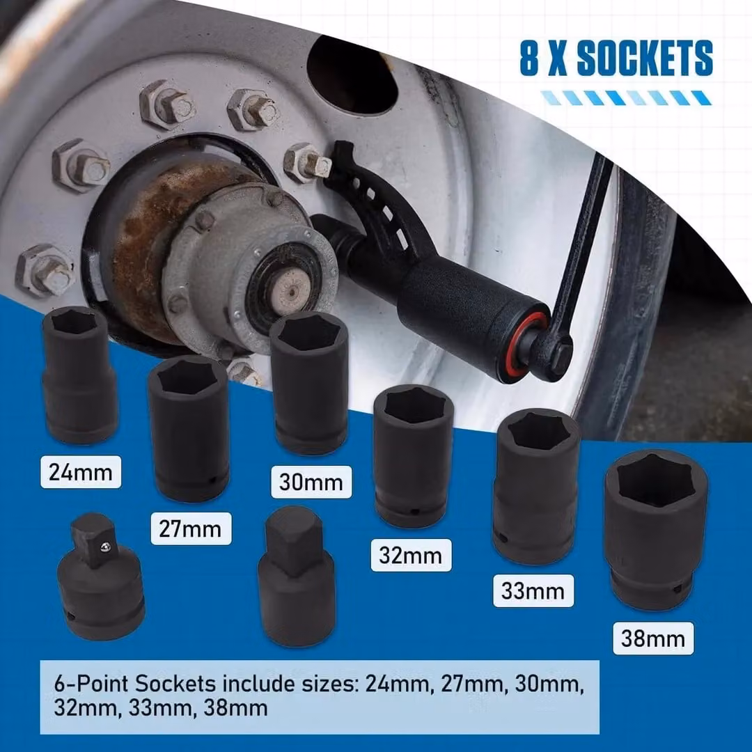 Hinsinc Torque Multiplier HGV Wheel Nut Remover Heavy Duty 1 Inch Wrench in Blue – 5