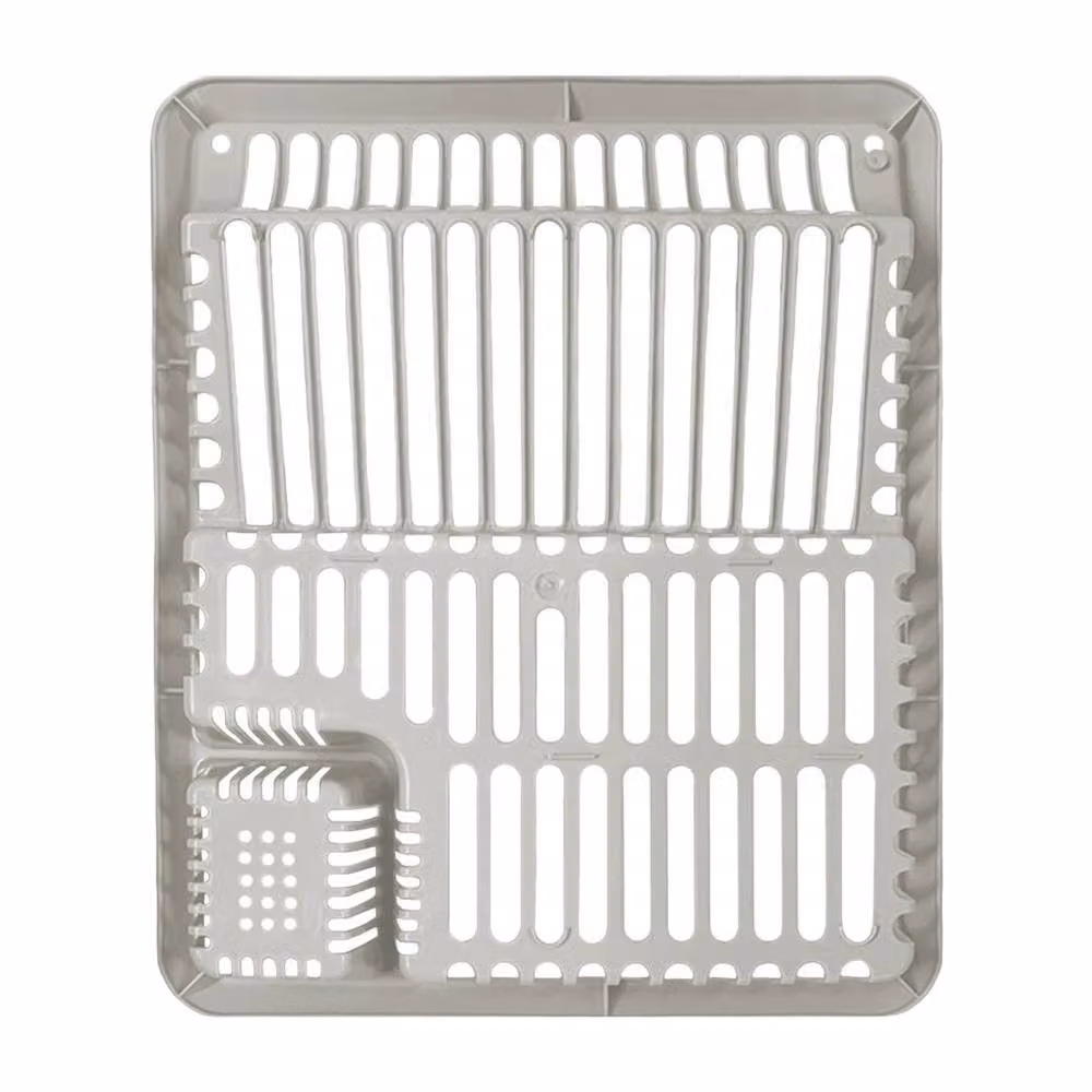 SPETLEK Large Plastic Kitchen Sink Dish Drainer in Beige – 2