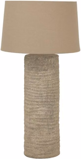 Lemon Pavilion Furniture and Decor Tall Tuscan Ceramic Lamp in Brown, W24 x D24 x H83 cm