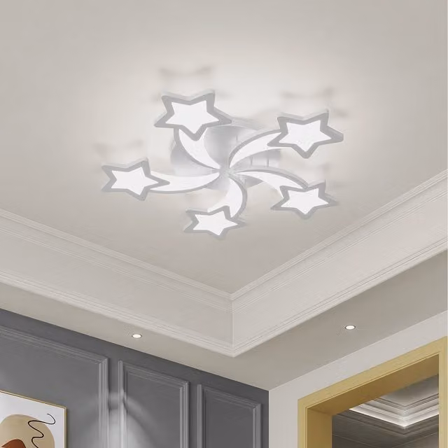 Komore Shooting Star LED Ceiling Light, White, 55W