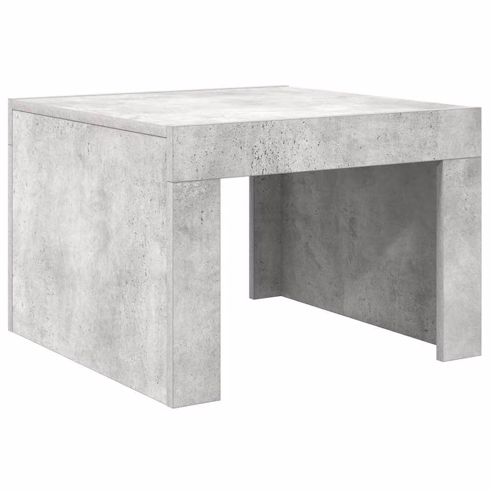 Berkfield Home Durable Concrete Grey Coffee Table, W/D/H: 50 x 50 x 35 cm – 2