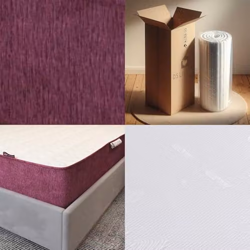 DS Living Reve Garnet Hybrid Gel-Flex Memory Foam Mattress in Red, W/D/H: 180 x 200 x 25.4 cm – 4