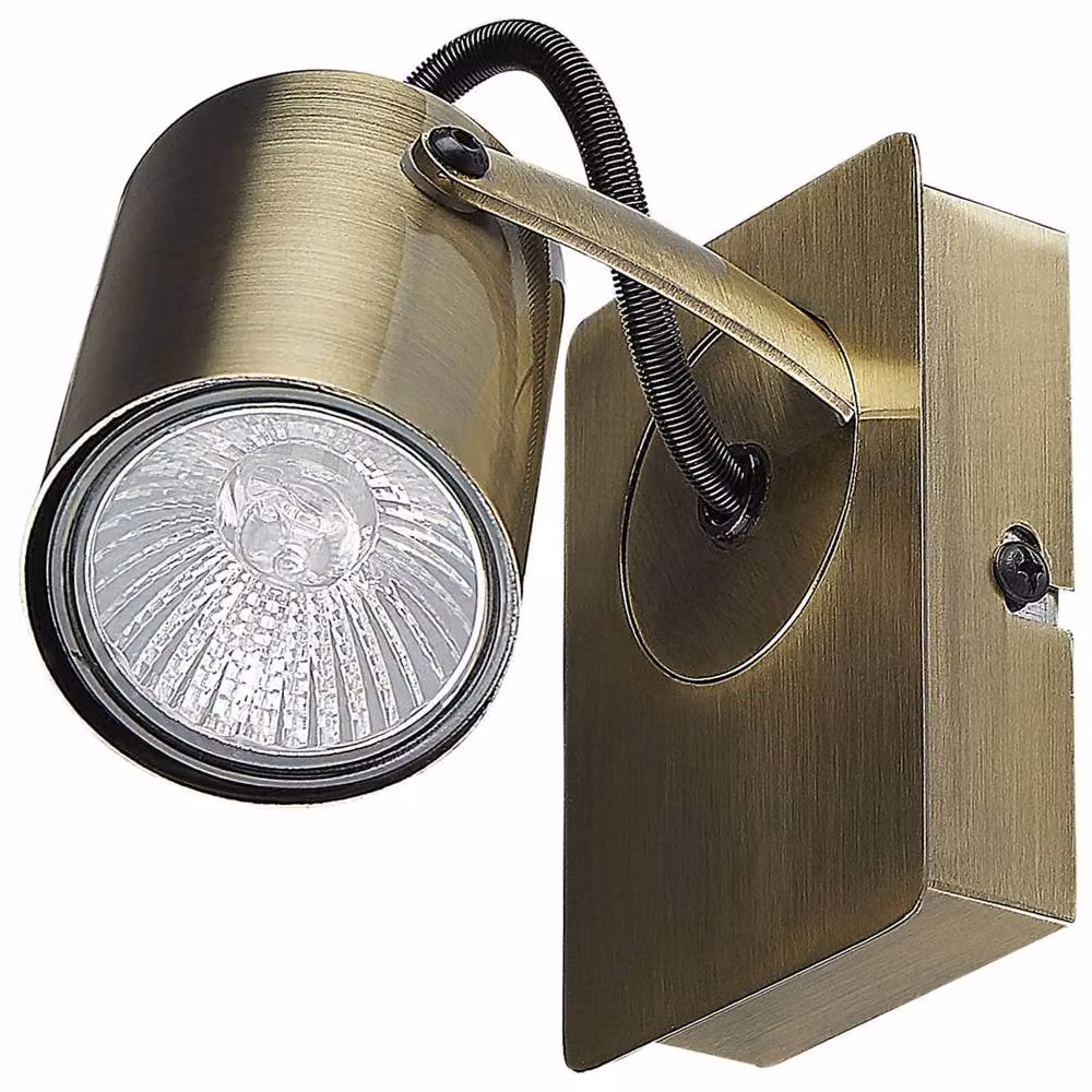 Wyld and Coco Set of 2 Industrial Brass Wall Lamps with Adjustable Arms in Bronze – 3