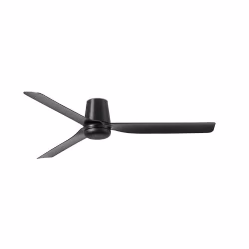 Netlighting Punt Tub Black Ceiling Fan with Remote Control and Timer, 130 cm
