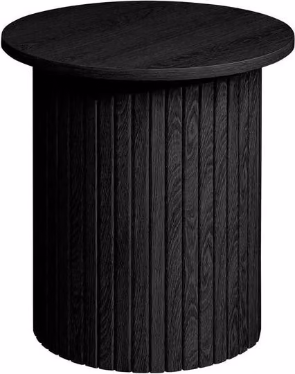 Birlea Axel Black Fluted Round Side Table – 1