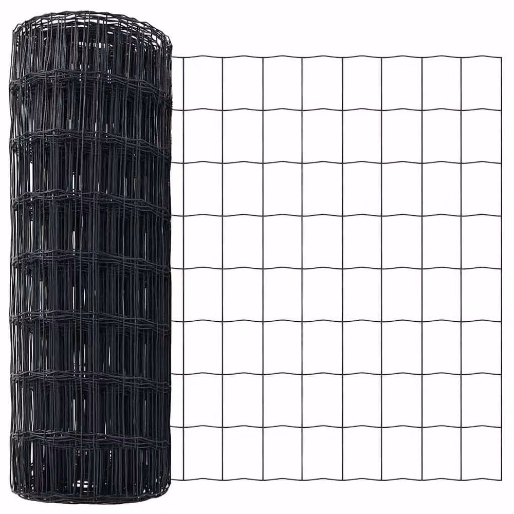 Berkfield Home Modern Euro Steel Fence in Grey, 0.4 x 10 m – 3