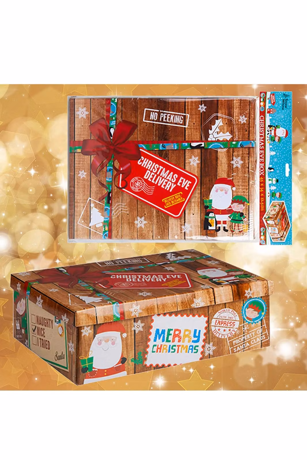 VFM e-Store Christmas Eve Favour Boxes in Brown and Multicolour for Children and Adults – 1