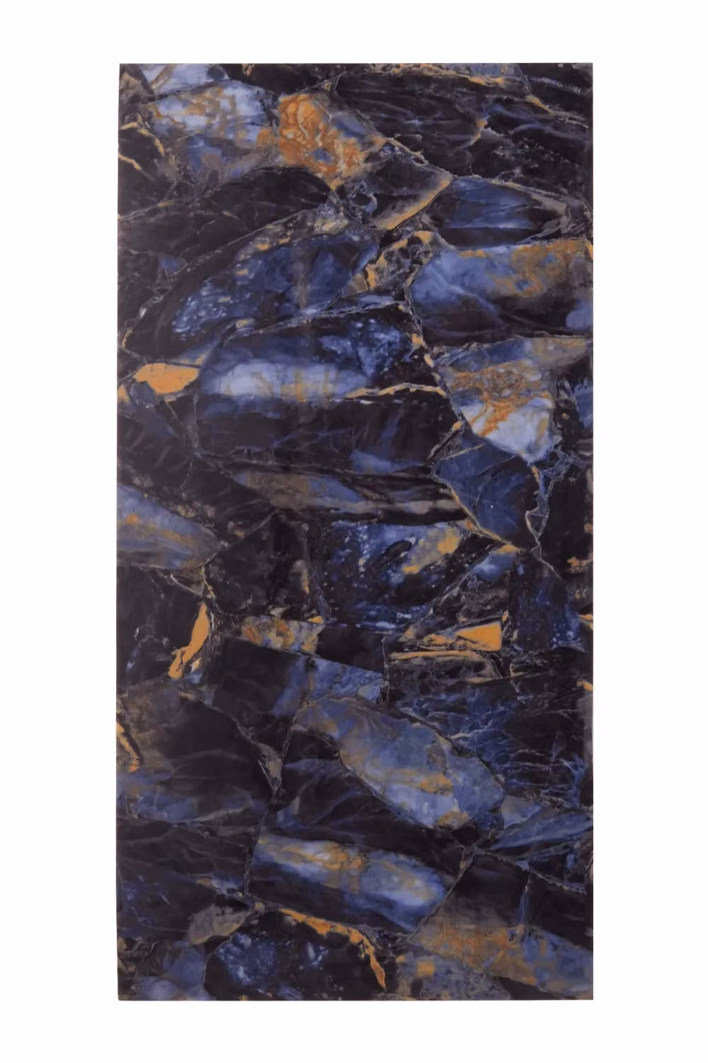 Living and Home 10pcs Blue Black and Gold Marble Peel and Stick PVC Wall Tile Stickers for Bathroom, Kitchen and Living Room – 3