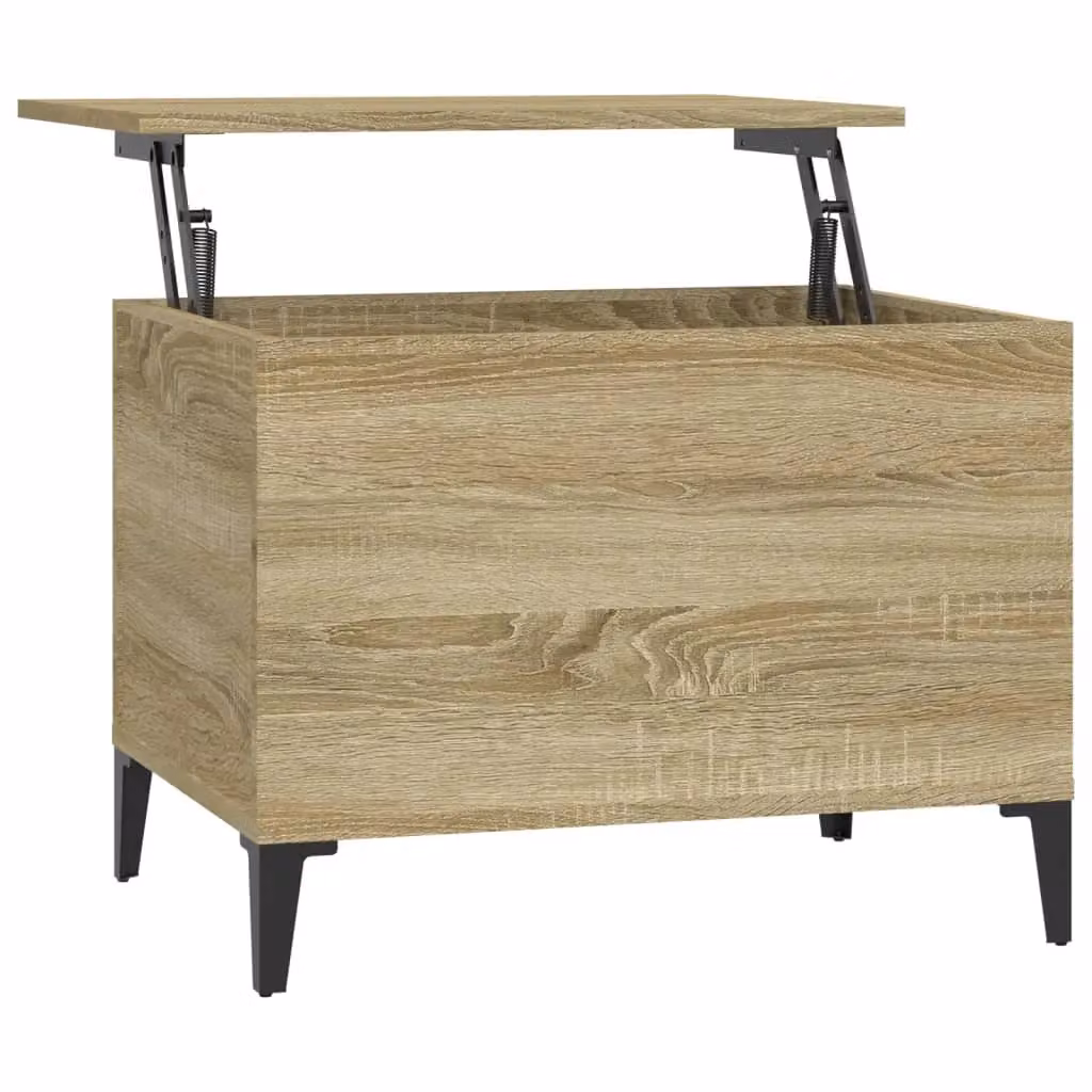 Berkfield Home Sonoma Oak Coffee Table in Brown, W: 60 cm, D: 44.5 cm, H: 45 cm – 2
