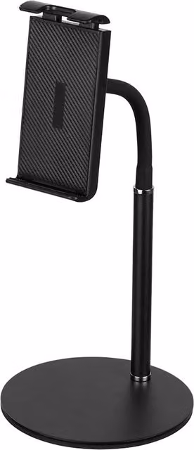Livingandhome Carbon Steel Mobile Phone Stand for Desk, Black