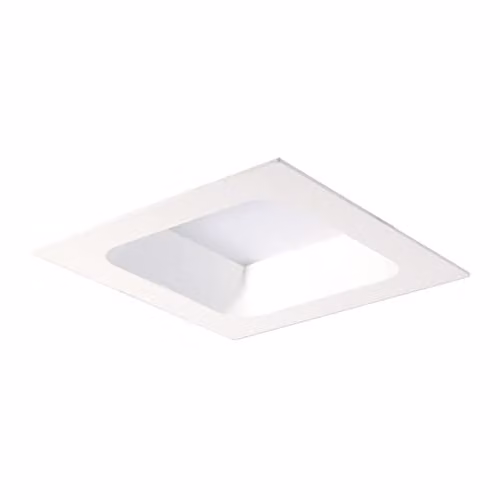 Netlighting Rossi Modern Square LED Ceiling Downlight, Warm White, IP44, White