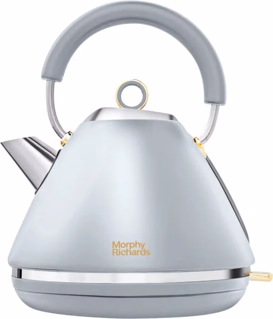 Morphy Richards Accents Pyramid Kettle in Grey with Limescale Filter