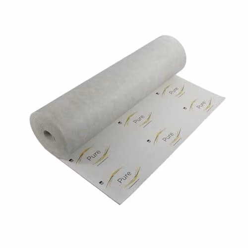 Bedding Mill Pure Ultra High Density Carpet Underlay, White, W: 137 cm, L: 11 m, H: 9 mm