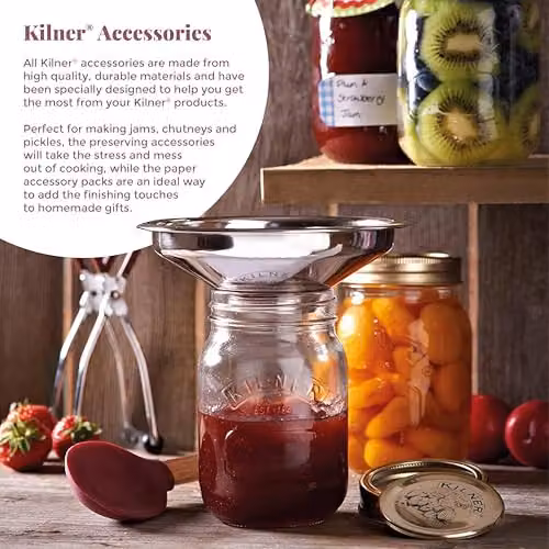 Kilner Stainless Steel Easy Fill Funnel in Silver – 4