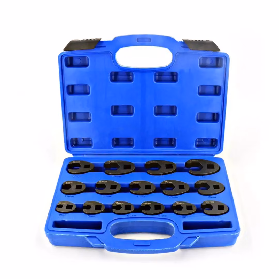 SPETLEK 17pc Metric Crowfoot Wrench Set 8-24mm Blue – 3