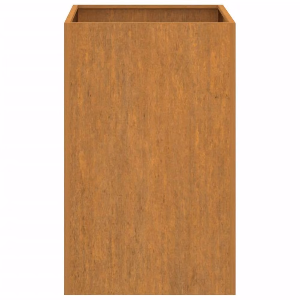 Berkfield Home Corten Steel Planter Tub in Brown, W/D/H: 52 x 48 x 75 cm – 2