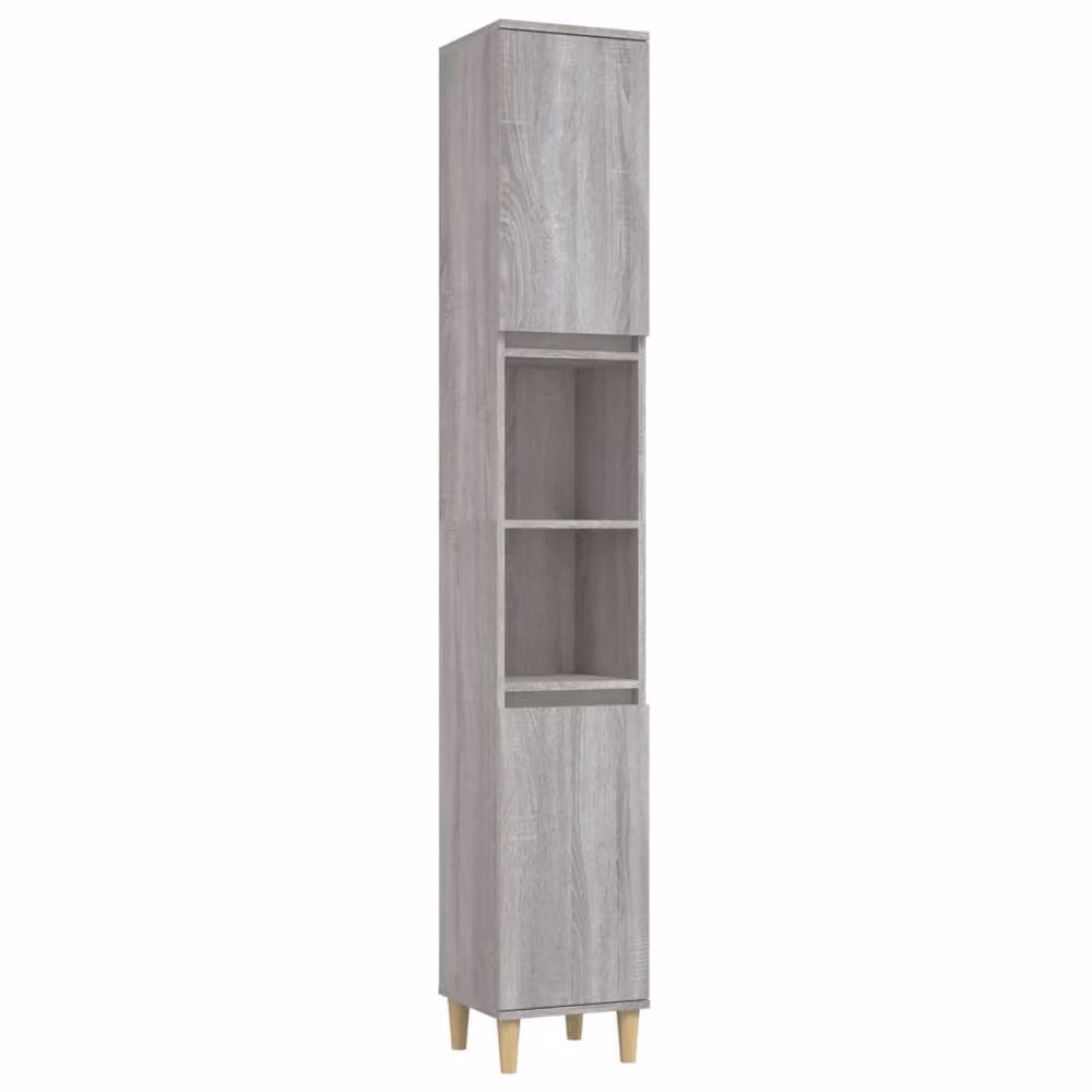 Berkfield Home 3 Piece Modern Grey Bathroom Furniture Set – 2