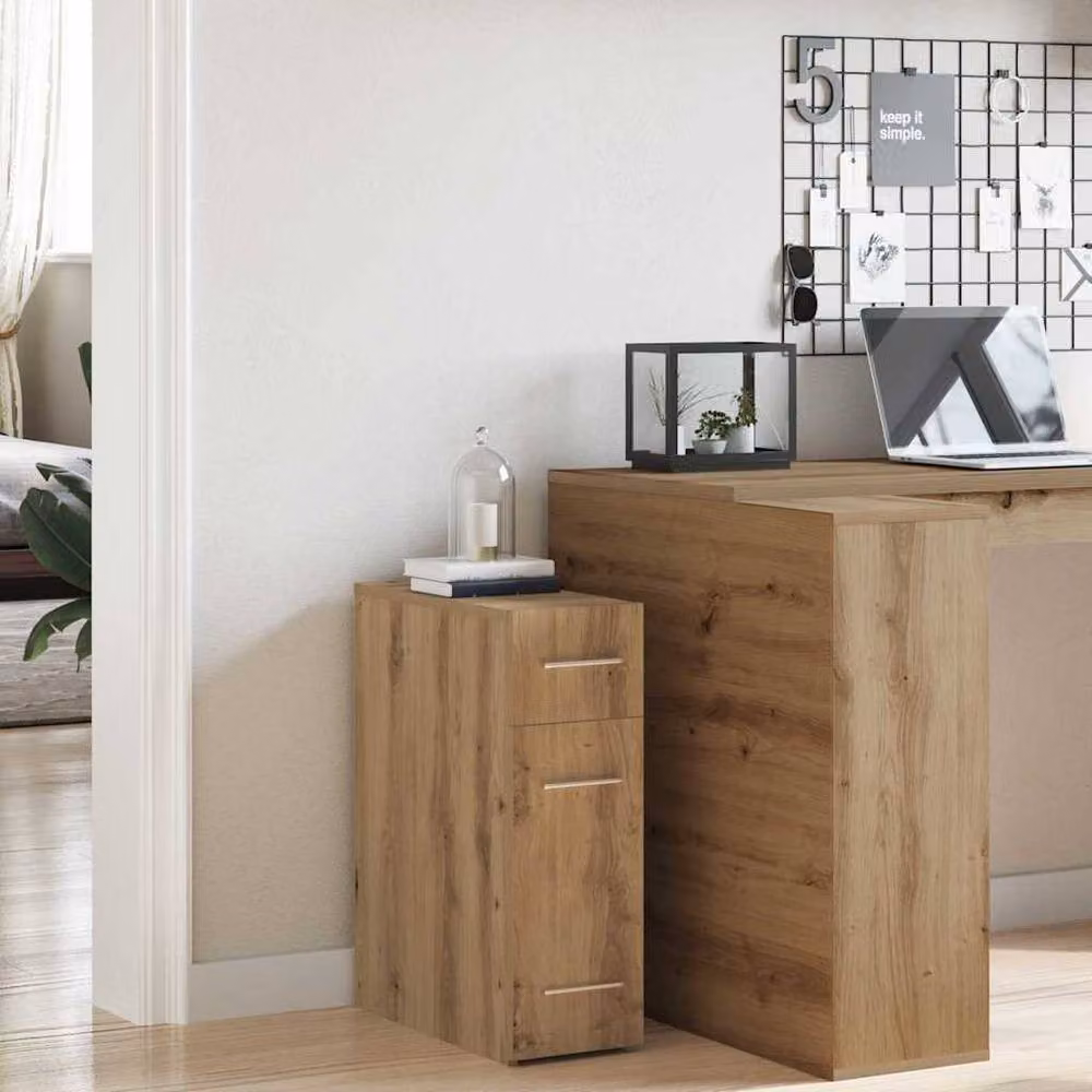 Berkfield Home Modern Apothecary Cabinet in Artisan Oak Brown, W/D/H: 20 x 45.5 x 60 cm – 2