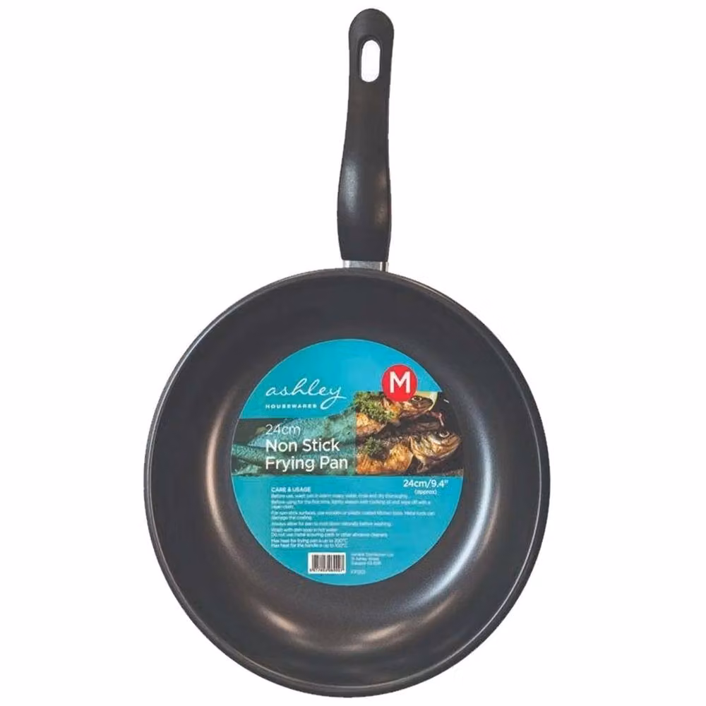 Nordara Black Non Stick Aluminium Frying Pan for Induction Cooking, 24 cm – 2