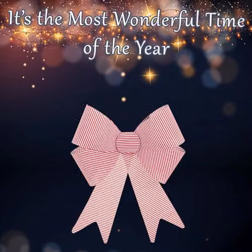 VFM e-Store Candy Stripe Bow Christmas Decoration in Red, W/D/H: 49 x 37 x 13 cm – 4