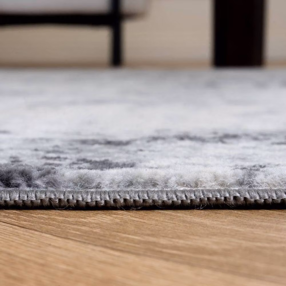 THE RUGS Elaris Stain Resistant Abstract Grey Area Rug, W: 120 cm, L: 170 cm – 3