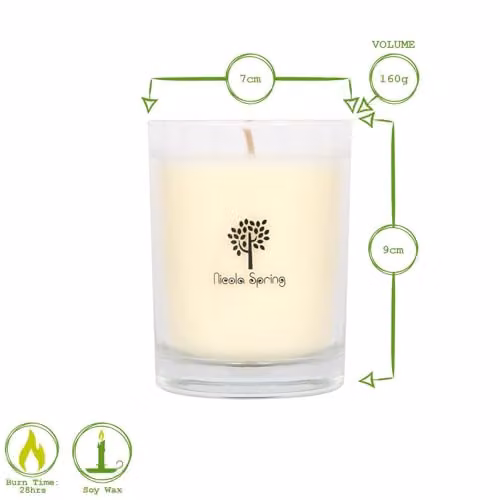 Nicola Spring Pumpkin Spice Scented Soy Wax Candle and Reed Diffuser Set, 160g Candle and 200ml Diffuser – 5