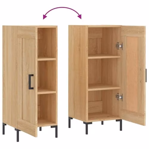 vidaXL Modern Sideboard in Brown Sonoma Oak, W/D/H: 34.5 x 34.0 x 90.0 cm – 3