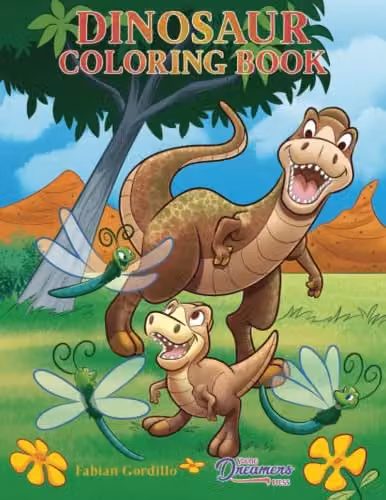 Young Dreamers Press Dinosaur Coloring Book for Children – 1