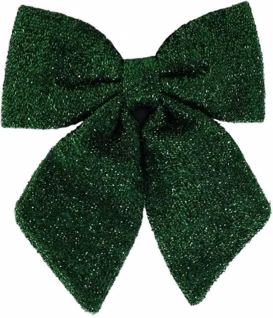 KDMD Green Metallic Bow, 3 Pack, 22 cm