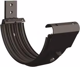 Lindab Black Galvanised Steel Half Round Radius Gutter Bracket, 125mm